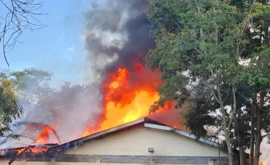 Fire Burns Down A Dormitory In Masii Boys High School